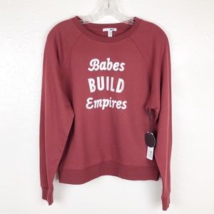 Amuse‎ Society Babes Build Empires Sweater S